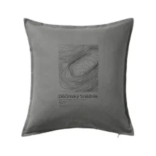 Děčínský Sněžník - vrstevnice v obdĺžniku