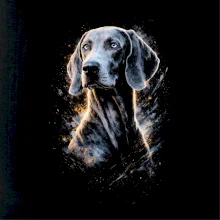 Obrázok poltón weimarský stavač sivý