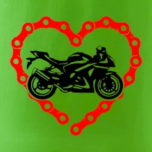 Moto srdce reťaz - superšport