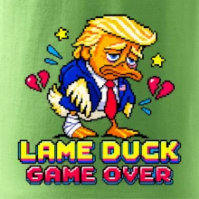 Trump lame duck pixel art game over