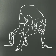 Bežec na štarte jedným ťahom