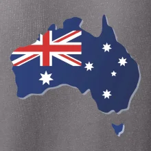 Austrália - vlajka mapa