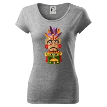 Mayová maska s perím