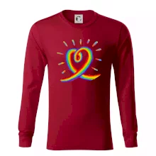 Srdce pride dúha kreslená Srdce pride dúha kreslená