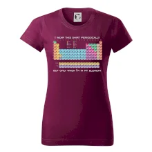 I wear this shirt periodically but only when I'm in my element I wear this shirt periodically but only when I'm in my element