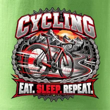 Bicykel medzi horami eat sleep repeat