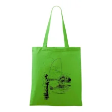 Kreslený rybár s podberákom