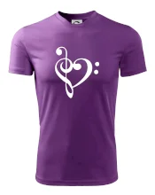 Husľový kľúč srdce