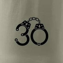 Narodeninové tričko pre policajta - putá 30