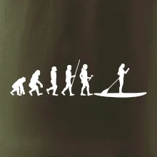 Evoluce paddleboard žena