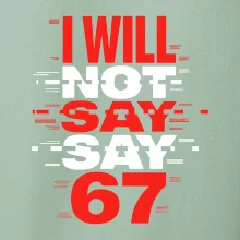Červený - I Will Not Say SAY 67