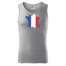 Francúzska vlajka mapa obrys Francúzska vlajka mapa obrys