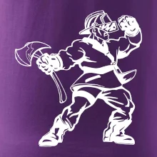 Hasič stojaci - nápis hasiči - Veľký nápis na chrbte