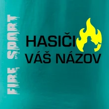 Hasiči - Váš názov - FLUO + Reflexná potlač