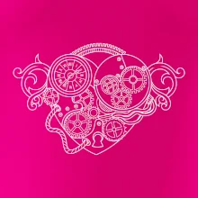 Steampunk srdce kreslené