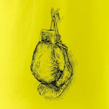 Boxerské rukavice kreslené na výšku