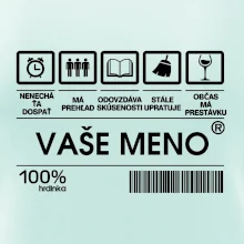 Vaše meno - čiarový kód