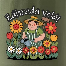 Záhrada volá - záhradník a slnečnice