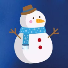 Snehuliak so šálom