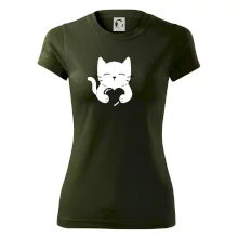 Mačka drží srdce Mačka drží srdce