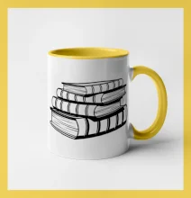 Knihy čiernobiele na sebe