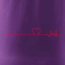 Poker EKG srdce červené