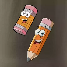 Parové tričko - Ceruzka a guma