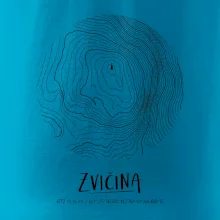 Zvičina - vrstevnice v kruhu