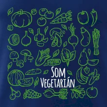 Som vegetarián - zelenina vo štvorci