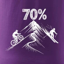 Narodeniny cyklista a lyžiar 70