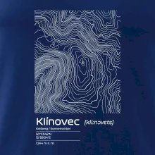 Klínovec - vrstevnice v obdĺžniku