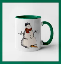 Snehuliak so spadnutým nosom