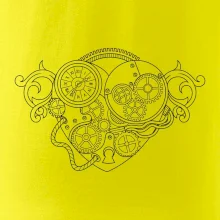 Steampunk srdce kreslené