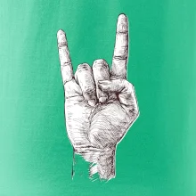 Rocková ruka kreslená Rocková ruka kreslená