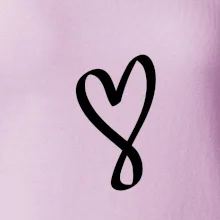 Srdce nekonečno na prsník