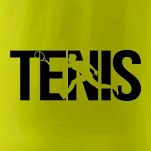 Tenis nápis silueta
