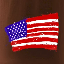 Americká vlajka ohnutá