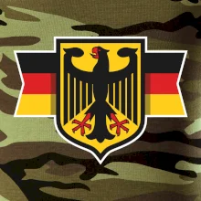 Nemecká orlica a vlajka Nemecká orlica a vlajka