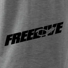 Freedive - nápis s potápačom Freedive - nápis s potápačom