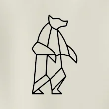 Geometria ľadový medveď stojaci