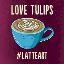 Love tulips - latteart (Radek Pilař ART)