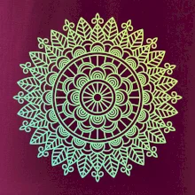 Mandala zelenožlutá Mandala zelenožlutá