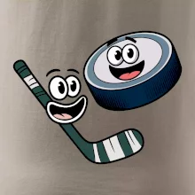 Parové tričko - Puk a hokejka