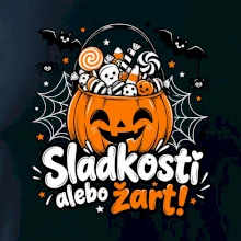 Sladkosť alebo žart tekvicový košík