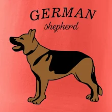 Nemecký ovčiak - hnedý s nápisom