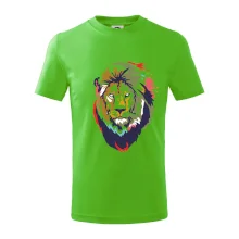 Hlava leva kreslená jednoduchá