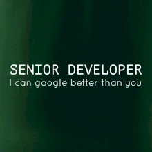 Senior developer google better than you