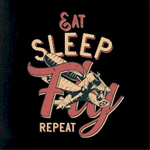 Eat Sleep Fly Repeat letadlo