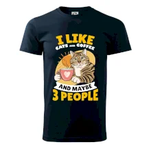 I like cats and coffee and maybe 3 people