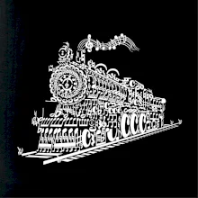 Stará lokomotiva z not